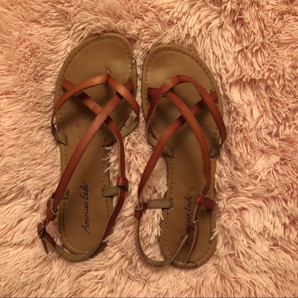 Brown Strappy Summer Sandals